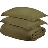 Superior 100% Premium Combed Cotton, 2 Piece Soft and Smooth Duvet Cover and Pillow Sham Set, Solid, Twin – Grey(Sage)