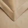 Superior 100% Premium Combed Cotton, 2 Piece Soft and Smooth Duvet Cover and Pillow Sham Set, Solid, Twin – Grey(Tan)
