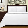 Superior 100% Premium Combed Cotton, 2 Piece Soft and Smooth Duvet Cover and Pillow Sham Set, Solid, Twin – Grey(White)