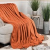 Superior Fleece Diamond Fluffy Blanket, Decorative Blankets for Bedroom, Sofa, Fuzzy, Plush, Soft, Cute Room Decor, Beautiful Cover, Comfort Essentials, Atka Collection, King Size, Green(Rust)