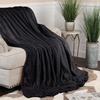 Superior Fleece Diamond Fluffy Blanket, Decorative Blankets for Bedroom, Sofa, Fuzzy, Plush, Soft, Cute Room Decor, Beautiful Cover, Comfort Essentials, Atka Collection, King Size, Green(Black)