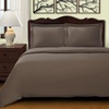 Superior 100% Premium Combed Cotton, 2 Piece Soft and Smooth Duvet Cover and Pillow Sham Set, Solid, Twin – Grey(Grey)