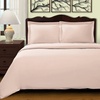 Superior 100% Premium Combed Cotton, 2 Piece Soft and Smooth Duvet Cover and Pillow Sham Set, Solid, Twin – Grey(Pink)