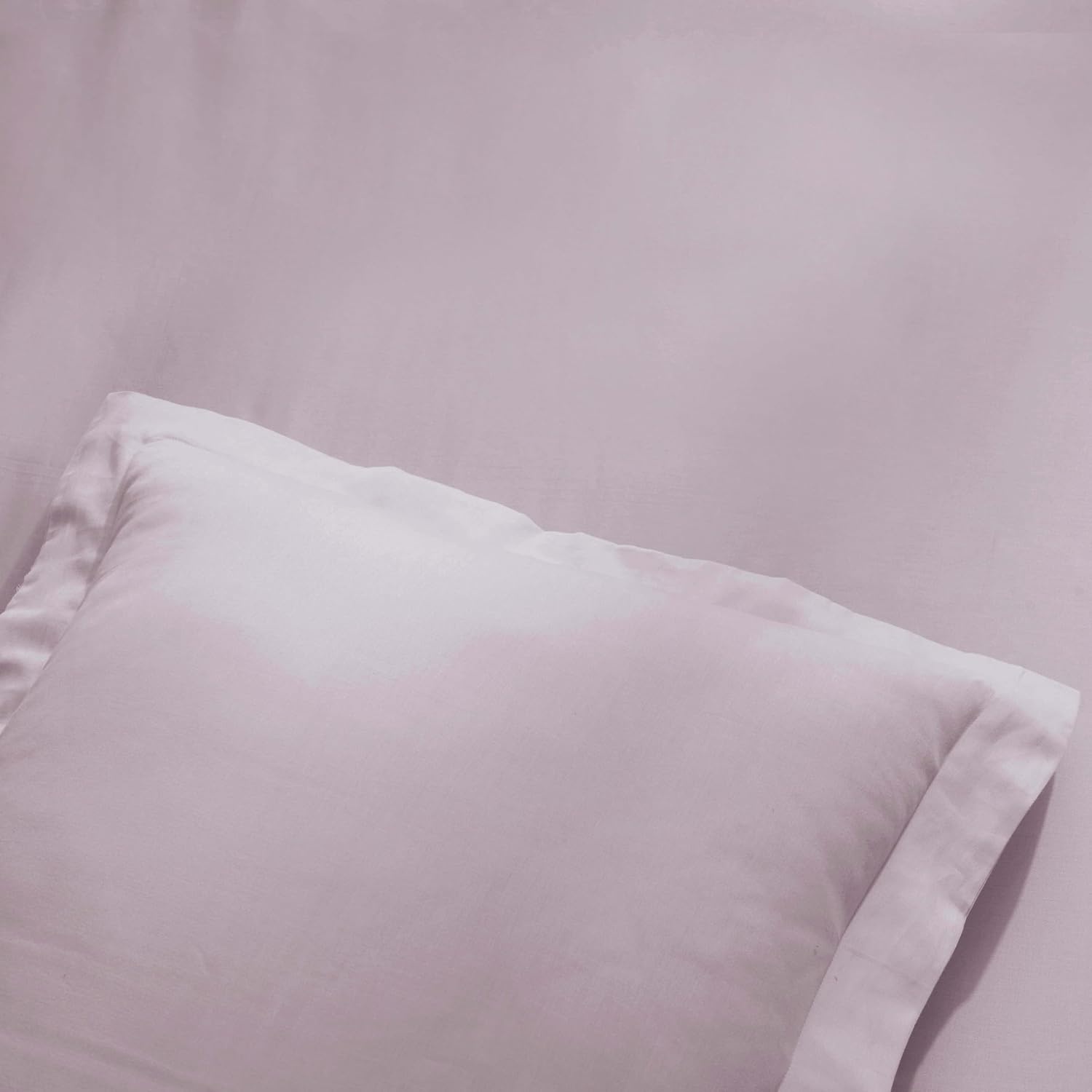image:imageSuperior Egyptian Cotton 400 Thread Count Duvet Cover Set Soft Comforter Covers Luxury Bedding Essentials Button Closure Includes 1 Duvet Cover 2 Pillow Shams FullQueen WhiteLilac Z