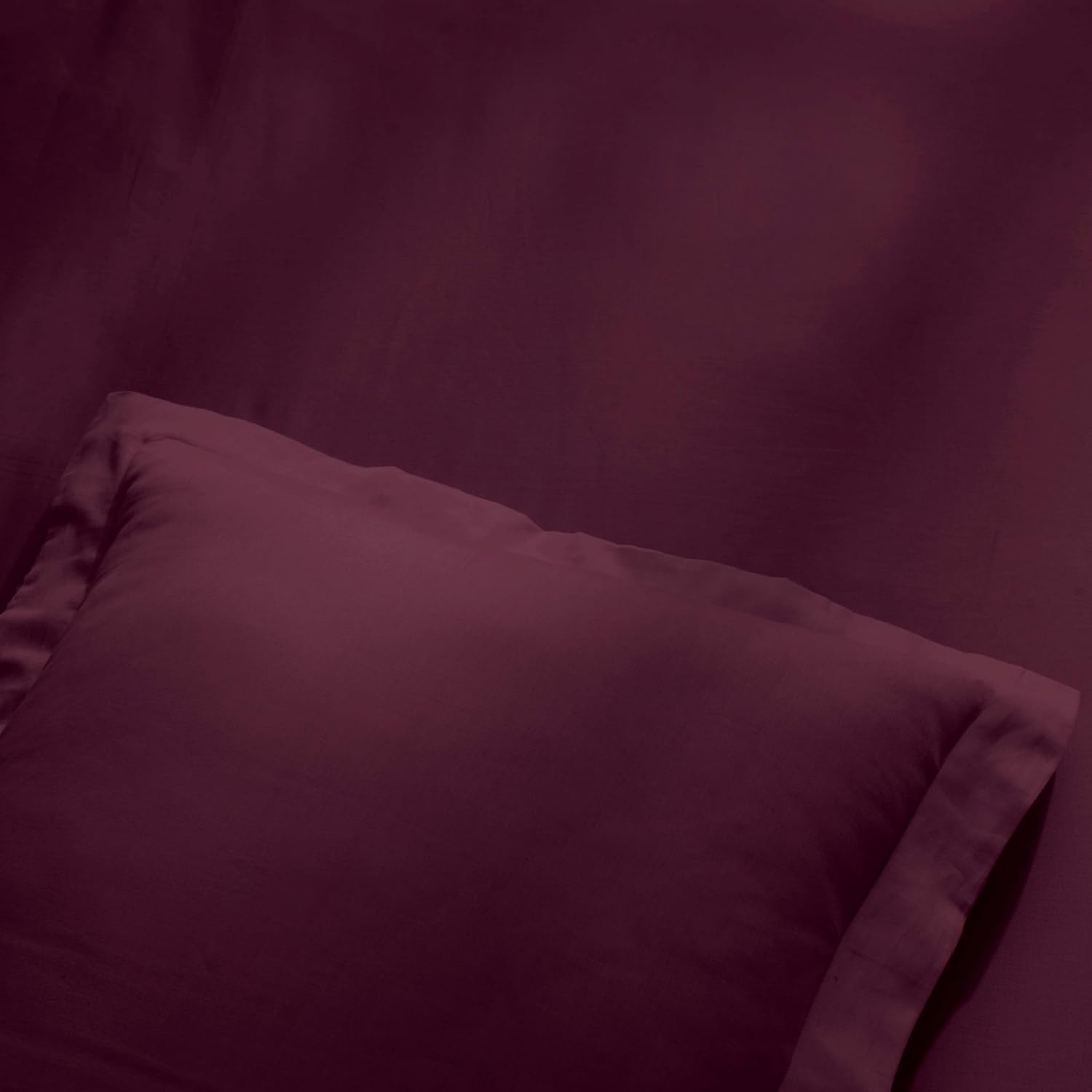 image:imageSuperior Egyptian Cotton 400 Thread Count Duvet Cover Set Soft Comforter Covers Luxury Bedding Essentials Button Closure Includes 1 Duvet Cover 2 Pillow Shams FullQueen WhitePlum Z