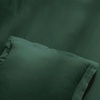 Superior Egyptian Cotton 400 Thread Count Duvet Cover Set, Soft Comforter Covers, Luxury Bedding Essentials, Button Closure, Includes 1 Duvet Cover, 2 Pillow Shams, Full/Queen, White(Hunter Green – Z)