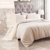 Superior Egyptian Cotton 400 Thread Count Duvet Cover Set, Soft Comforter Covers, Luxury Bedding Essentials, Button Closure, Includes 1 Duvet Cover, 2 Pillow Shams, Full/Queen, White(Ivory – Z)