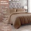 Superior Egyptian Cotton 400 Thread Count Duvet Cover Set, Soft Comforter Covers, Luxury Bedding Essentials, Button Closure, Includes 1 Duvet Cover, 2 Pillow Shams, Full/Queen, White(Taupe – Z)
