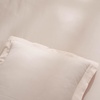 Superior Egyptian Cotton 400 Thread Count Duvet Cover Set, Soft Comforter Covers, Luxury Bedding Essentials, Button Closure, Includes 1 Duvet Cover, 2 Pillow Shams, Full/Queen, White(Pink – Z)