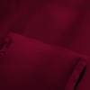 Superior Egyptian Cotton 400 Thread Count Duvet Cover Set, Soft Comforter Covers, Luxury Bedding Essentials, Button Closure, Includes 1 Duvet Cover, 2 Pillow Shams, Full/Queen, White(Burgundy – Z)
