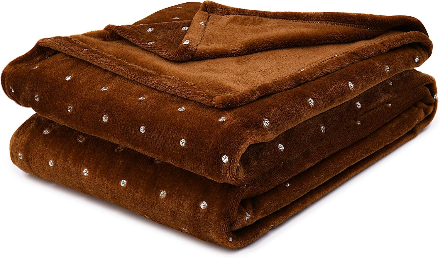 image:imageSuperior Fleece Blanket Plush Fluffy Soft Decorative Blankets for Bedroom Sofa Fuzzy Bedding Cute Woven Room Decor Beautiful Cover Comfort Essentials Polka Dot Throw Winter BlueSepia