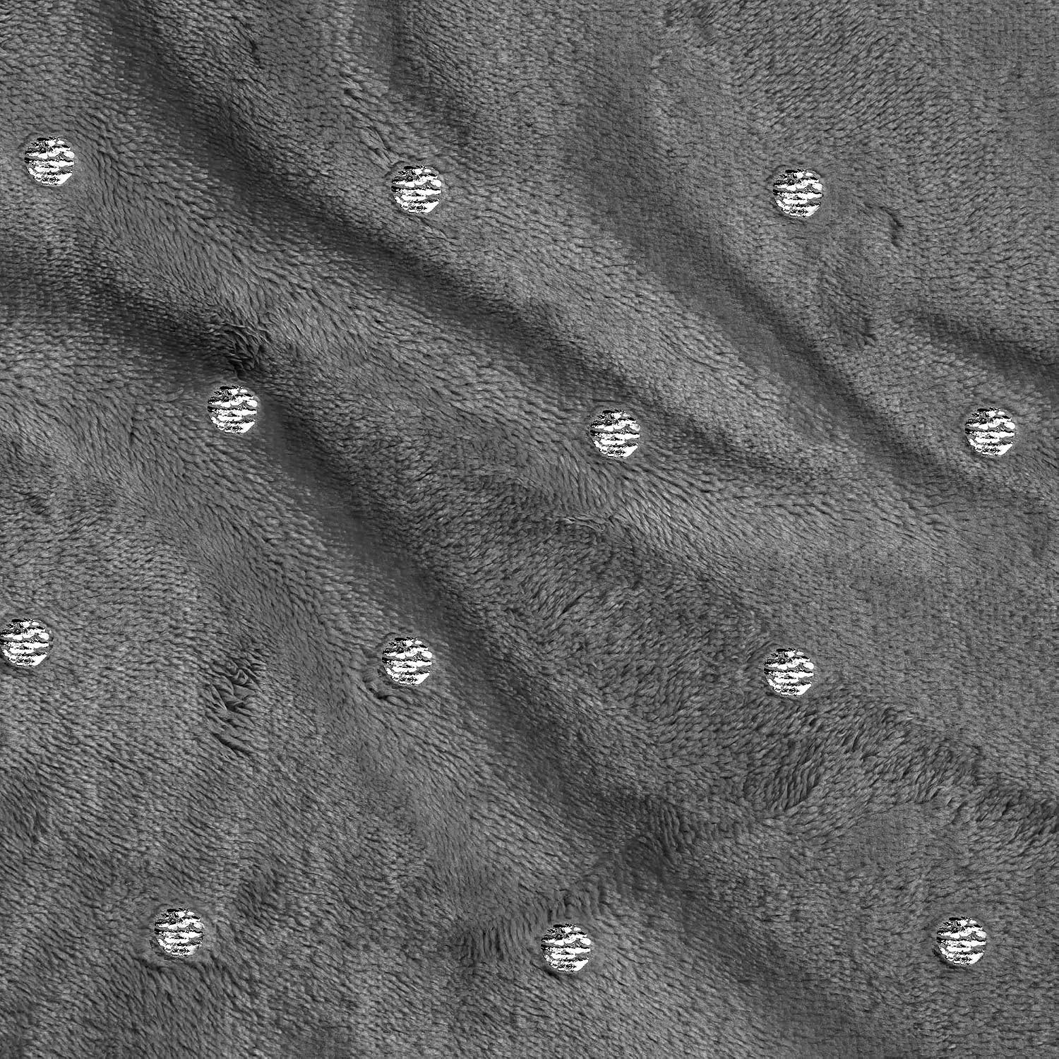 image:imageSuperior Fleece Blanket Plush Fluffy Soft Decorative Blankets for Bedroom Sofa Fuzzy Bedding Cute Woven Room Decor Beautiful Cover Comfort Essentials Polka Dot Throw Winter BlueGrey