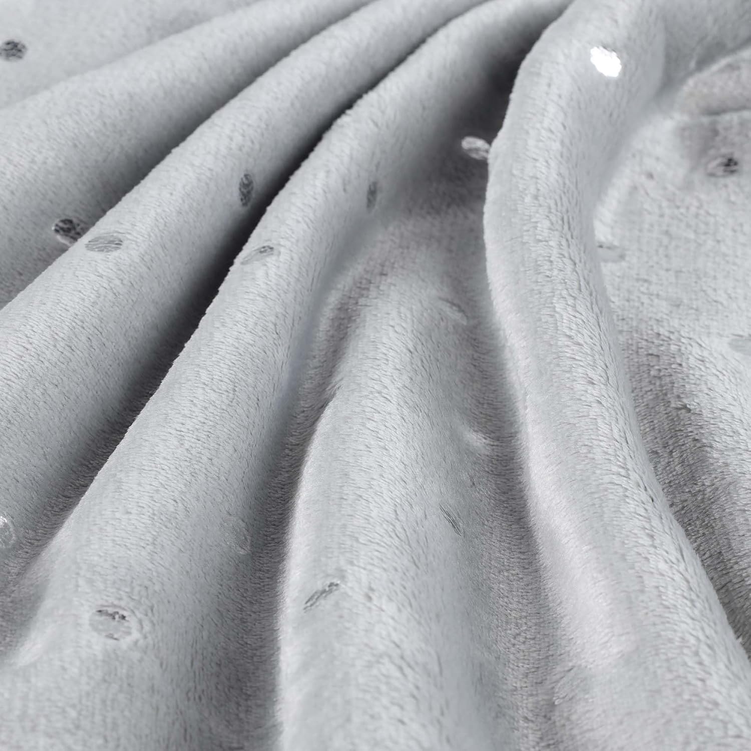 image:imageSuperior Fleece Blanket Plush Fluffy Soft Decorative Blankets for Bedroom Sofa Fuzzy Bedding Cute Woven Room Decor Beautiful Cover Comfort Essentials Polka Dot Throw Winter BluePlatinum