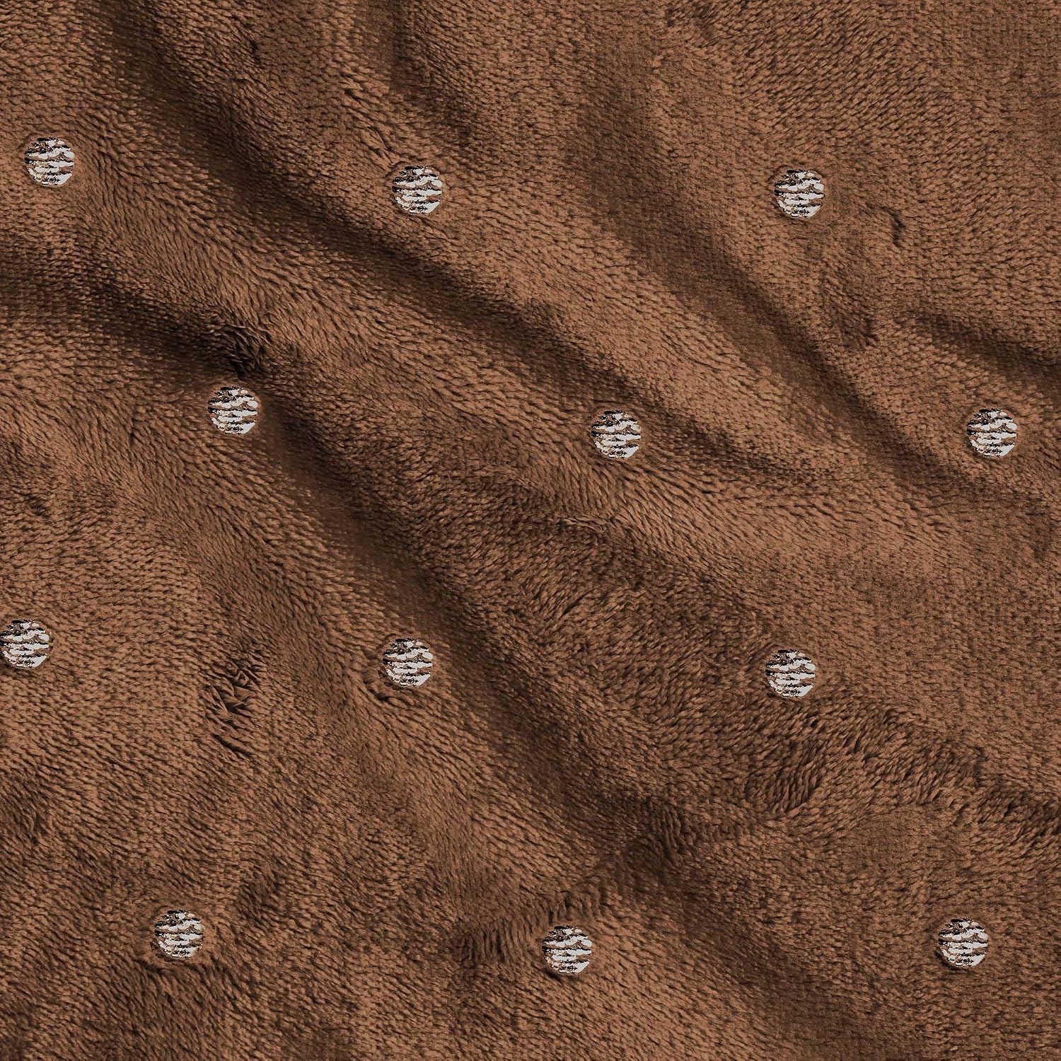 image:imageSuperior Fleece Blanket Plush Fluffy Soft Decorative Blankets for Bedroom Sofa Fuzzy Bedding Cute Woven Room Decor Beautiful Cover Comfort Essentials Polka Dot Throw Winter BlueSepia