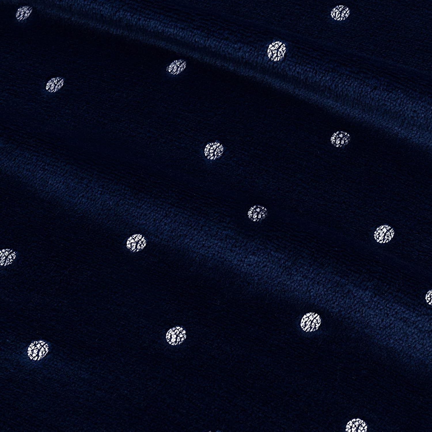 image:imageSuperior Fleece Blanket Plush Fluffy Soft Decorative Blankets for Bedroom Sofa Fuzzy Bedding Cute Woven Room Decor Beautiful Cover Comfort Essentials Polka Dot Throw Winter BlueNavy Blue