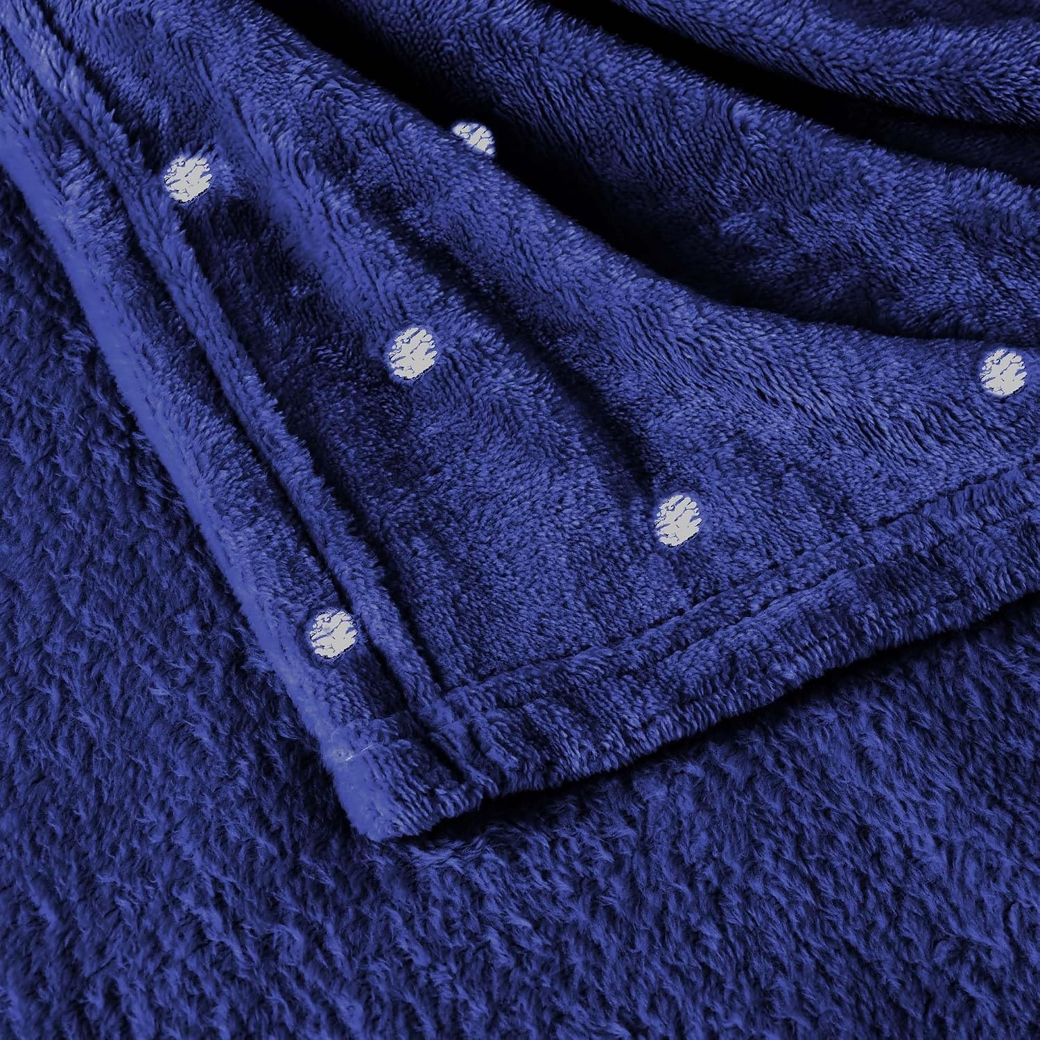 image:imageSuperior Fleece Blanket Plush Fluffy Soft Decorative Blankets for Bedroom Sofa Fuzzy Bedding Cute Woven Room Decor Beautiful Cover Comfort Essentials Polka Dot Throw Winter BlueNavy Blue
