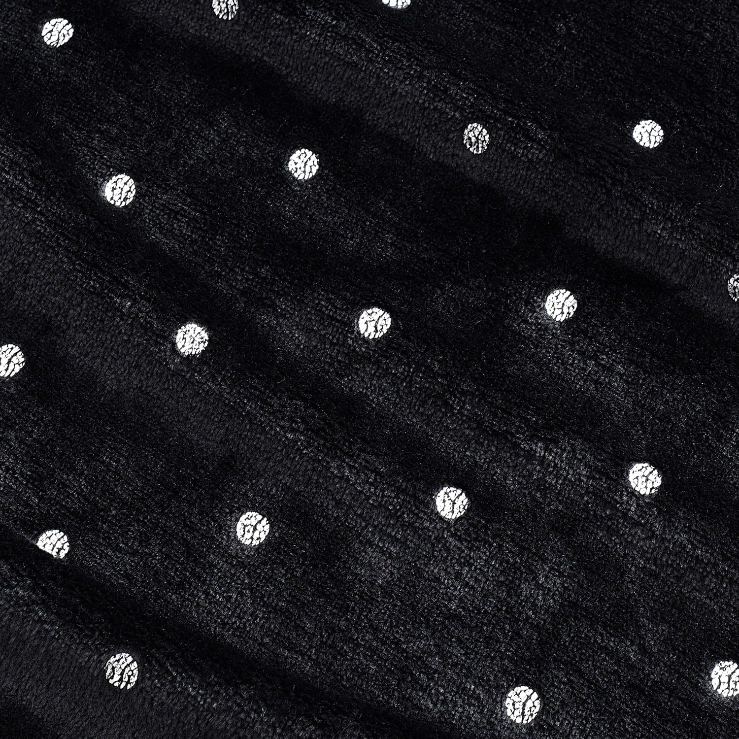 image:imageSuperior Fleece Blanket Plush Fluffy Soft Decorative Blankets for Bedroom Sofa Fuzzy Bedding Cute Woven Room Decor Beautiful Cover Comfort Essentials Polka Dot Throw Winter BlueBlack