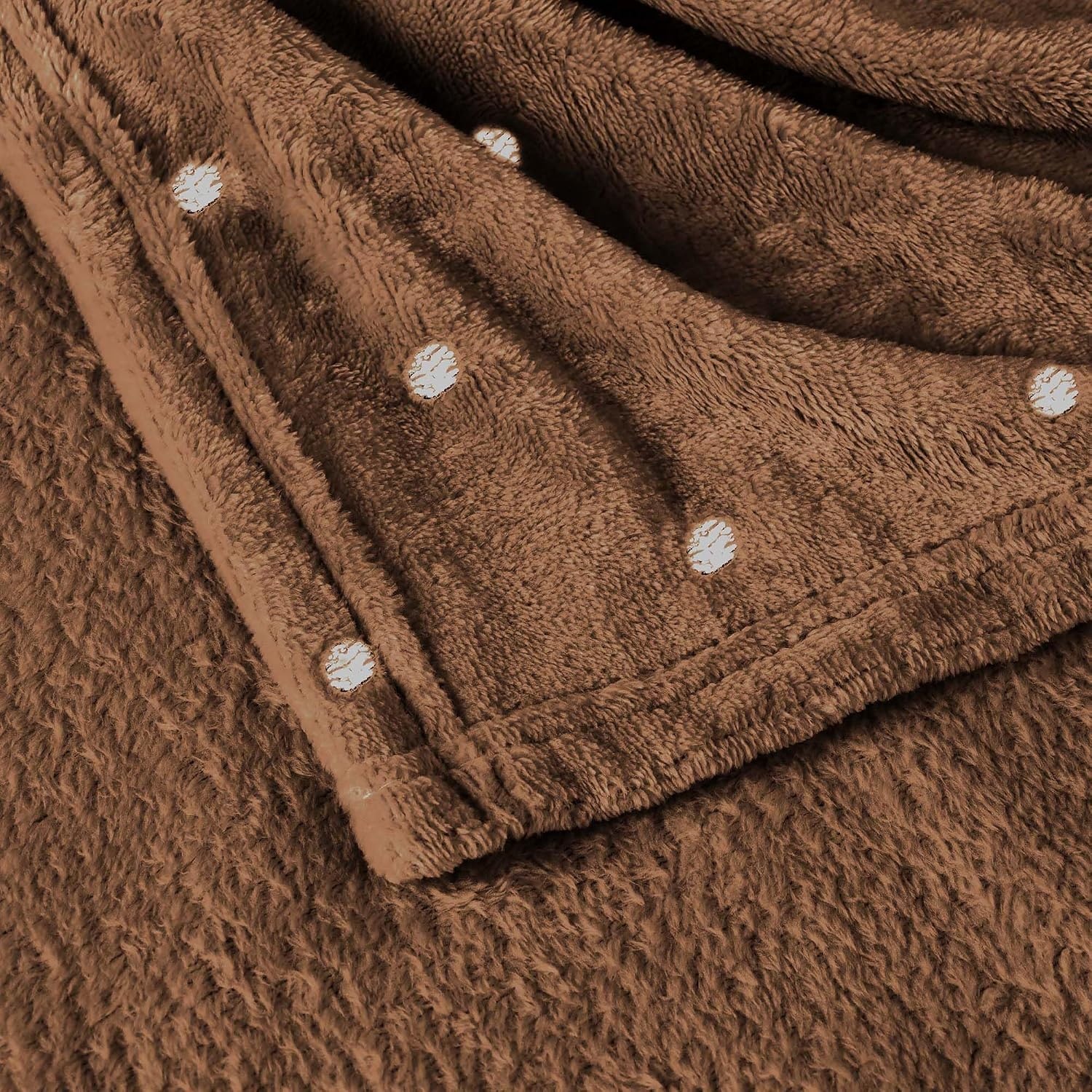 image:imageSuperior Fleece Blanket Plush Fluffy Soft Decorative Blankets for Bedroom Sofa Fuzzy Bedding Cute Woven Room Decor Beautiful Cover Comfort Essentials Polka Dot Throw Winter BlueSepia