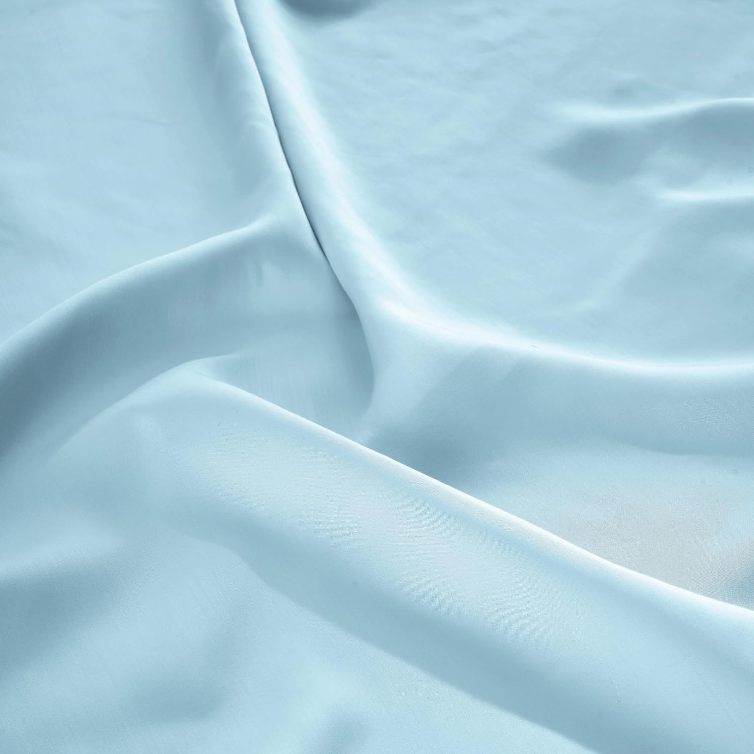 image:imageSuperior Modal from Beechwood 400 Thread Count Duvet Cover Set Silky Soft Cool Bedding Essentials Sateen Weave Set Includes 1 Duvet Cover with Button Closure 1 Pillow Sham TwinTwin XL WhiteLight Blue