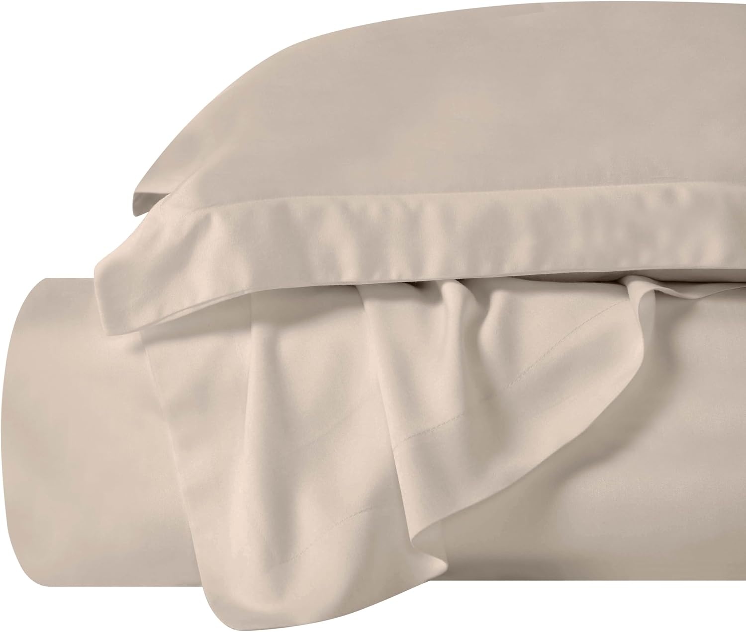 image:imageSuperior Modal from Beechwood 400 Thread Count Duvet Cover Set Silky Soft Cool Bedding Essentials Sateen Weave Set Includes 1 Duvet Cover with Button Closure 1 Pillow Sham TwinTwin XL WhiteLinen
