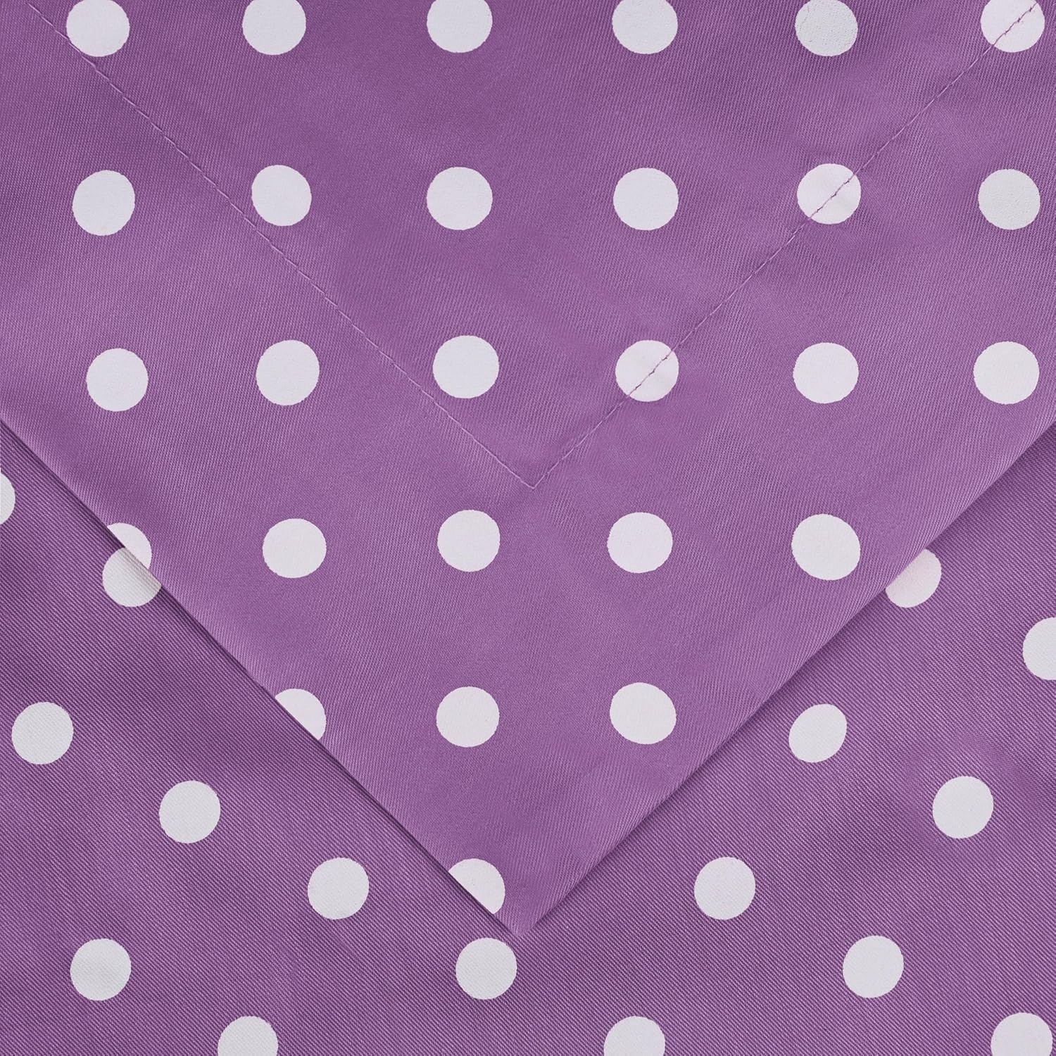 image:imageSuperior Polka Dot Cotton Blend 600 Thread Count Duvet Cover Set Oversized Comforter Cover Retro Bedding Essentials Button Closure Includes 1 Duvet Cover 2 Pillow Shams FullQueen LilacLilac Z