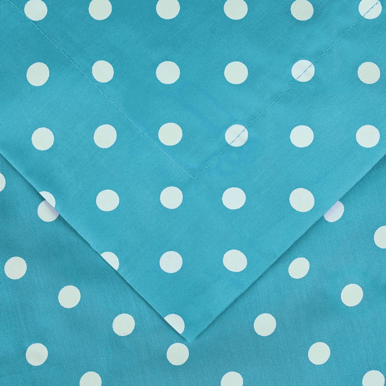 image:imageSuperior Polka Dot Cotton Blend 600 Thread Count Duvet Cover Set Oversized Comforter Cover Retro Bedding Essentials Button Closure Includes 1 Duvet Cover 2 Pillow Shams FullQueen LilacAqua Z