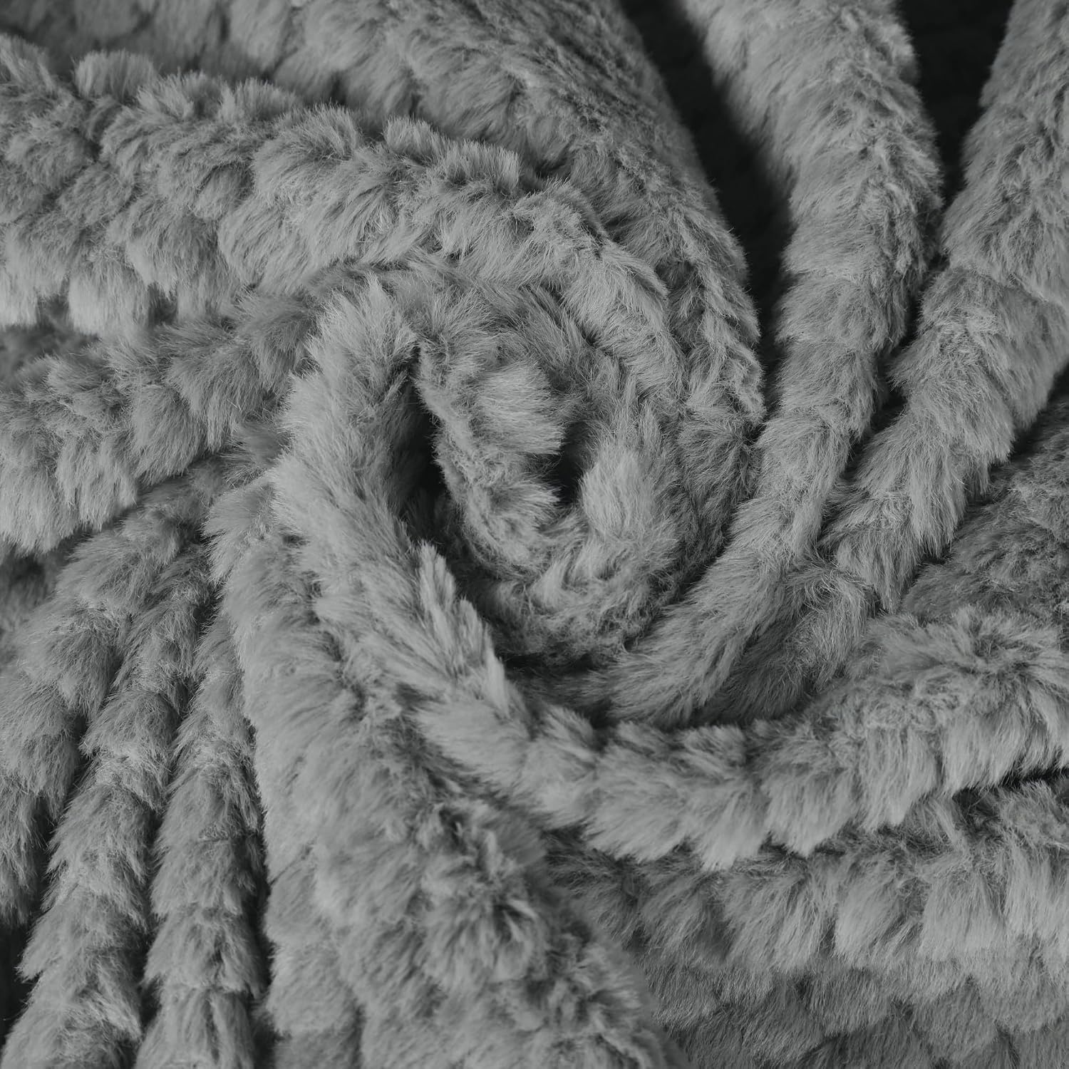 image:imageSuperior Victoria Heavyweight Reversible Fleece Blanket Soft UltraSoft Fluffy DoubleLayer Mink Blanket Throw for Couch Bed and Living Room Decor Cozy Warm amp Heavy Bed Cover Twin Size RustGrey