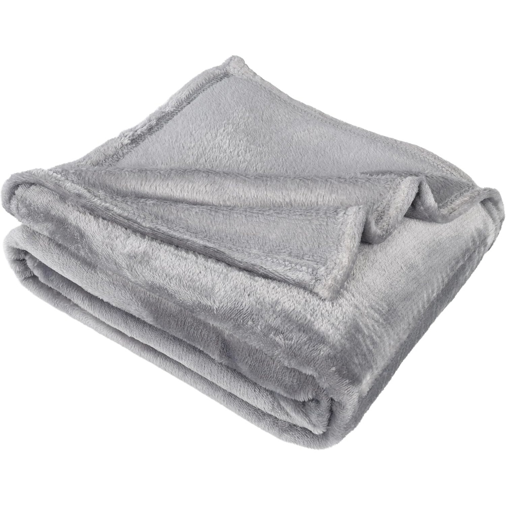 image:imageSuperior Fleece Blanket Plush Fluffy Soft Decorative Blankets for Bedroom Sofa Fuzzy Bedding Cute Woven Room Decor Beautiful Cover Comfort Essentials Polka Dot Throw Winter BlueSolidgrey