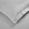SUPERIOR 700 Thread Count Egyptian Cotton Duvet Cover Bed Set, Luxury Ultra-Soft Modern Solid 3 Piece Bedding Set, Included: One Duvet Cover and Two Pillowshams, White, Queen(Chrome – Z)