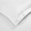 SUPERIOR 700 Thread Count Egyptian Cotton Duvet Cover Bed Set, Luxury Ultra-Soft Modern Solid 3 Piece Bedding Set, Included: One Duvet Cover and Two Pillowshams, White, Queen(White)