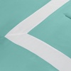 SUPERIOR Grammercy Color Blocked Comforter Set with Pillow Shams, Luxury Hotel Bedding with Soft Microfiber Shell, All Season Down Alternative Fill – Full/Queen, Teal