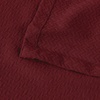 SUPERIOR Nobel Cotton Blanket, for Picnic, Beach, Traveling or Camping, Bedroom Essentials, Cover for Bed, Couch, Lounging, Textured Jacquard, Classic Chevron Woven Blanket, California King, White(Burgundy)