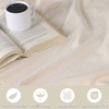 SUPERIOR Nobel Cotton Blanket, for Picnic, Beach, Traveling or Camping, Bedroom Essentials, Cover for Bed, Couch, Lounging, Textured Jacquard, Classic Chevron Woven Blanket, California King, White(Ivory)