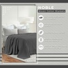 SUPERIOR Nobel Cotton Blanket, for Picnic, Beach, Traveling or Camping, Bedroom Essentials, Cover for Bed, Couch, Lounging, Textured Jacquard, Classic Chevron Woven Blanket, California King, White(Charcoal)