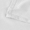 SUPERIOR Nobel Cotton Blanket, for Picnic, Beach, Traveling or Camping, Bedroom Essentials, Cover for Bed, Couch, Lounging, Textured Jacquard, Classic Chevron Woven Blanket, California King, White(White)