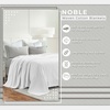 SUPERIOR Nobel Cotton Blanket, for Picnic, Beach, Traveling or Camping, Bedroom Essentials, Cover for Bed, Couch, Lounging, Textured Jacquard, Classic Chevron Woven Blanket, California King, White(White)