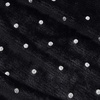 Superior Fleece Blanket, Plush, Fluffy, Soft, Decorative Blankets for Bedroom, Sofa, Fuzzy Bedding, Cute Woven Room Decor, Beautiful Cover, Comfort Essentials, Polka Dot, Throw, Winter Blue(Black)
