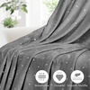 Superior Fleece Blanket, Plush, Fluffy, Soft, Decorative Blankets for Bedroom, Sofa, Fuzzy Bedding, Cute Woven Room Decor, Beautiful Cover, Comfort Essentials, Polka Dot, Throw, Winter Blue(Grey)
