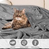 Superior Fleece Blanket, Plush, Fluffy, Soft, Decorative Blankets for Bedroom, Sofa, Fuzzy Bedding, Cute Woven Room Decor, Beautiful Cover, Comfort Essentials, Polka Dot, Throw, Winter Blue(Grey)