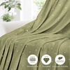 Superior Fleece Blanket, Plush, Fluffy, Soft, Decorative Blankets for Bedroom, Sofa, Fuzzy Bedding, Cute Woven Room Decor, Beautiful Cover, Comfort Essentials, Polka Dot, Throw, Winter Blue(Sage)