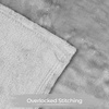 Superior Fleece Blanket, Plush, Fluffy, Soft, Decorative Blankets for Bedroom, Sofa, Fuzzy Bedding, Cute Woven Room Decor, Beautiful Cover, Comfort Essentials, Polka Dot, Throw, Winter Blue(Solid-platinum)