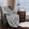 Superior Fleece Blanket, Plush, Fluffy, Soft, Decorative Blankets for Bedroom, Sofa, Fuzzy Bedding, Cute Woven Room Decor, Beautiful Cover, Comfort Essentials, Polka Dot, Throw, Winter Blue(Solid-platinum)