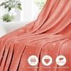 Superior Fleece Blanket, Plush, Fluffy, Soft, Decorative Blankets for Bedroom, Sofa, Fuzzy Bedding, Cute Woven Room Decor, Beautiful Cover, Comfort Essentials, Polka Dot, Throw, Winter Blue(Creamsicle)