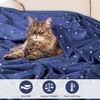 Superior Fleece Blanket, Plush, Fluffy, Soft, Decorative Blankets for Bedroom, Sofa, Fuzzy Bedding, Cute Woven Room Decor, Beautiful Cover, Comfort Essentials, Polka Dot, Throw, Winter Blue(Navy Blue)
