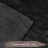 Superior Fleece Blanket, Plush, Fluffy, Soft, Decorative Blankets for Bedroom, Sofa, Fuzzy Bedding, Cute Woven Room Decor, Beautiful Cover, Comfort Essentials, Polka Dot, Throw, Winter Blue(Solid-black)