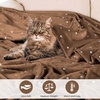 Superior Fleece Blanket, Plush, Fluffy, Soft, Decorative Blankets for Bedroom, Sofa, Fuzzy Bedding, Cute Woven Room Decor, Beautiful Cover, Comfort Essentials, Polka Dot, Throw, Winter Blue(Sepia)