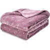 Superior Fleece Blanket, Plush, Fluffy, Soft, Decorative Blankets for Bedroom, Sofa, Fuzzy Bedding, Cute Woven Room Decor, Beautiful Cover, Comfort Essentials, Polka Dot, Throw, Winter Blue(Mauve)