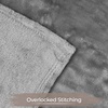 Superior Fleece Blanket, Plush, Fluffy, Soft, Decorative Blankets for Bedroom, Sofa, Fuzzy Bedding, Cute Woven Room Decor, Beautiful Cover, Comfort Essentials, Polka Dot, Throw, Winter Blue(Solid-grey)