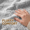 Superior Hope Herringbone Fluffy Fleece Blanket, Soft Plush Embossed Chevron Throw for Couch, Bed and Living Room Decor, Bedroom Essentials, Cozy Lightweight All Season Cover, King Size, Charcoal(Platinum)