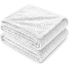 Superior Hope Herringbone Fluffy Fleece Blanket, Soft Plush Embossed Chevron Throw for Couch, Bed and Living Room Decor, Bedroom Essentials, Cozy Lightweight All Season Cover, King Size, Charcoal(White)